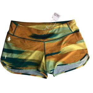 New NWT Smartwool Shorts, Women's.  Size Medium. Athletic Hiking. Orange.  Abstr